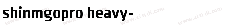 shinmgopro heavy字体转换